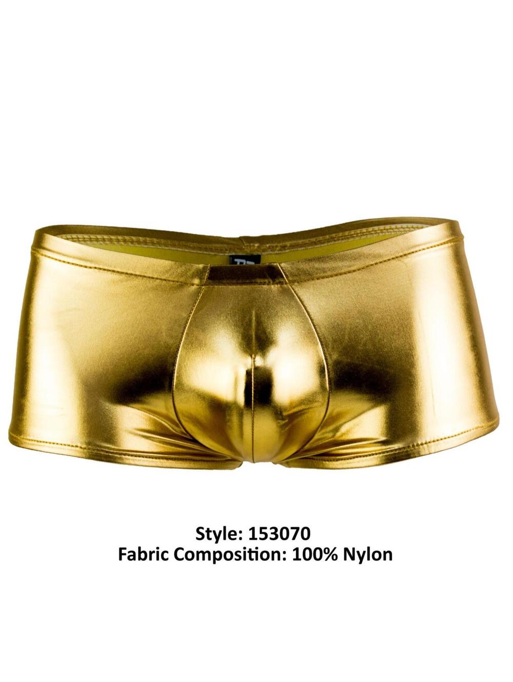 Male Power 153070 Heavy Metal Mini Short Boxer Briefs Color Gold - Picture 7 of 9